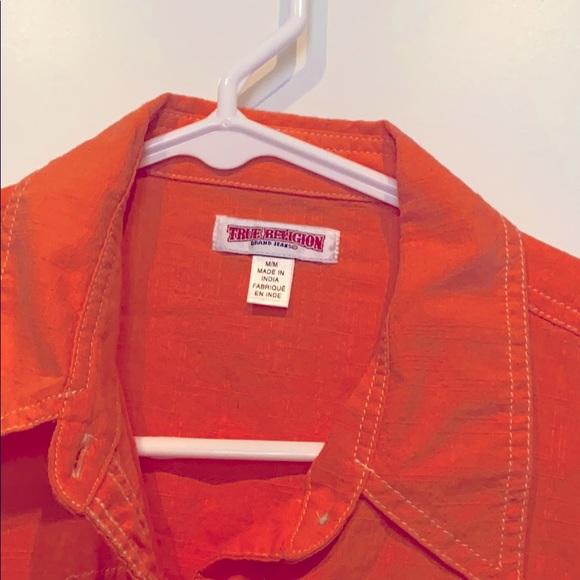 True religion long sleeve button top - Picture 2 of 2